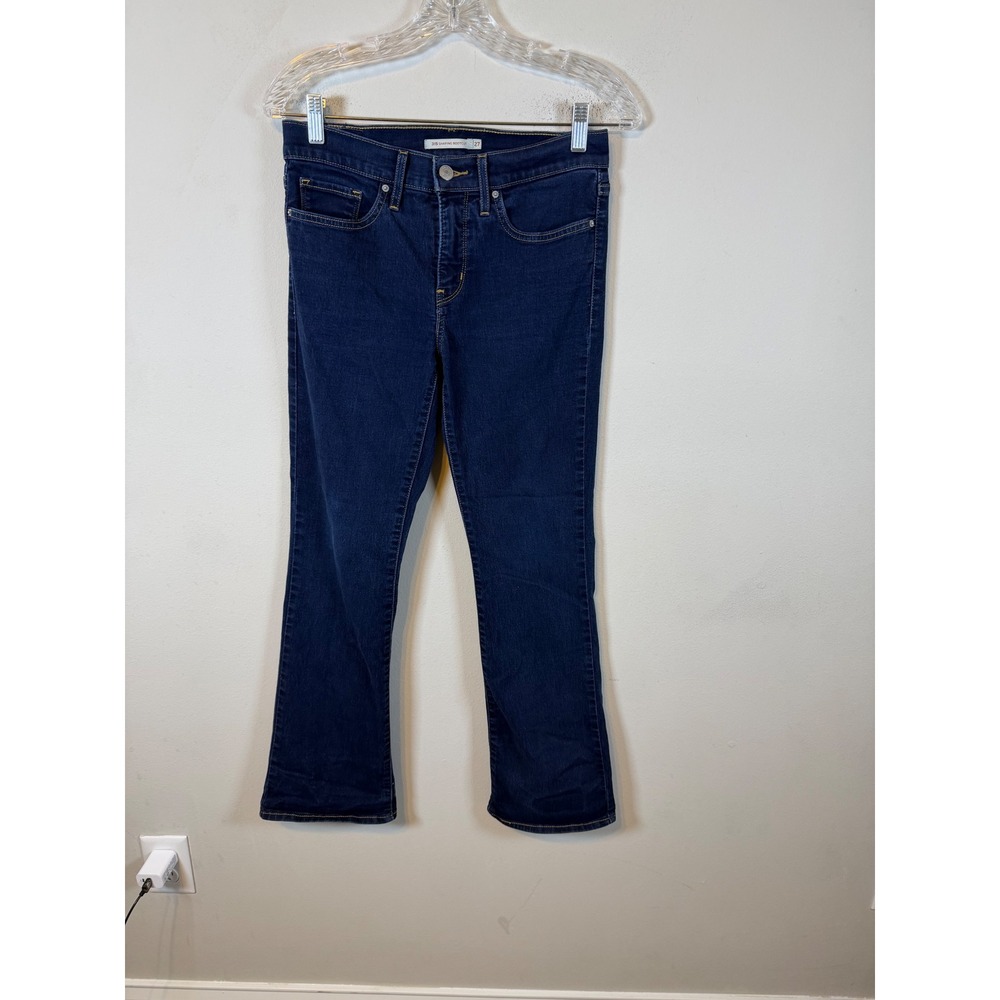 Levi's Womens Jeans 315 Shaping Bootcut Dark Wash Blue 27